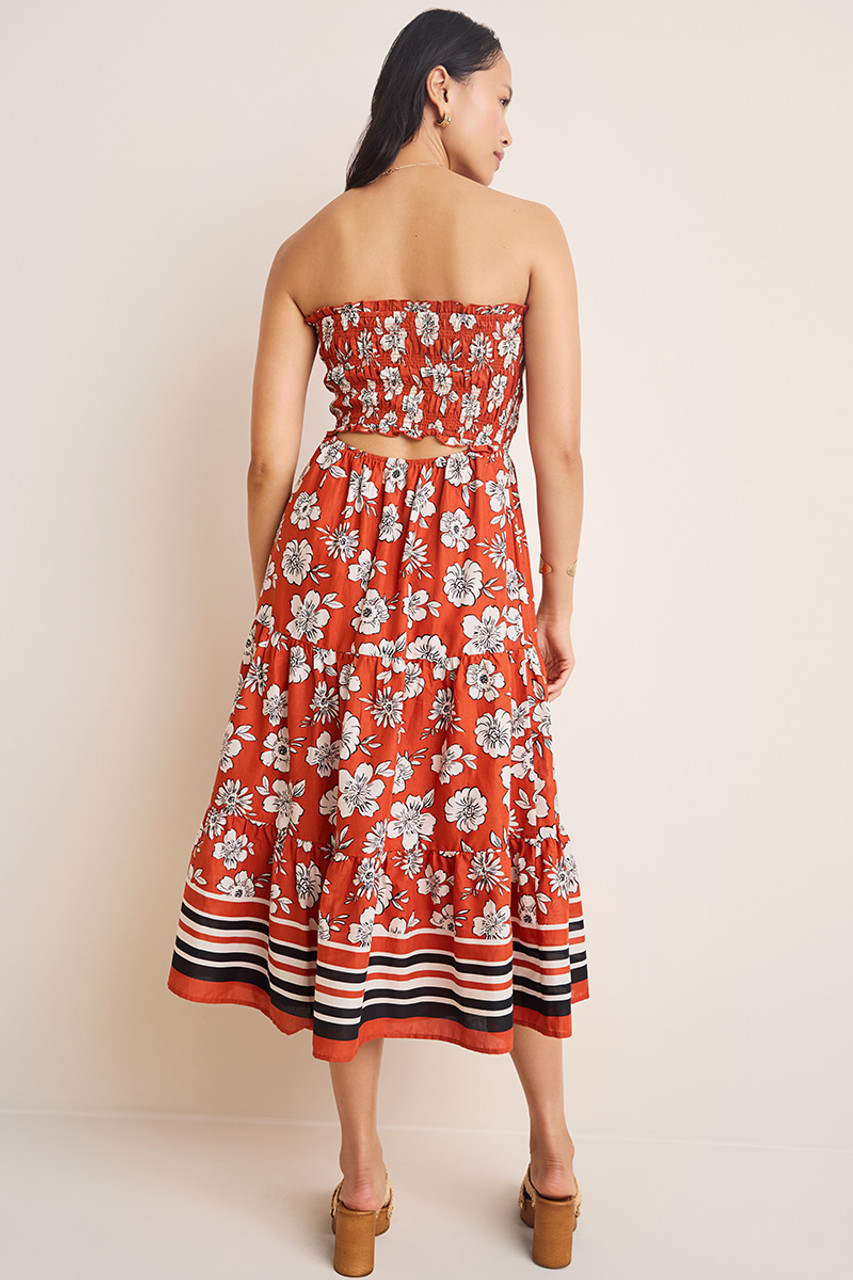 【関税込】PhaseEight ワンピース☆Goldie Floral Midi Dress, B Goldie Strapless Floral Midi Dress