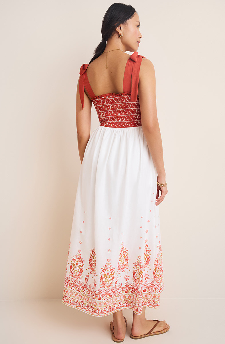 knee length dresses for ladies Petal and Pup Women's Lipa Colorblock Midi Slip Dress