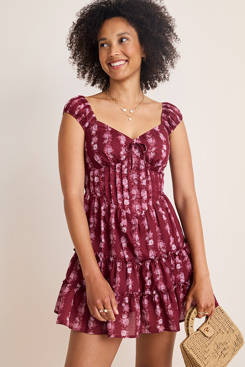 ワンピース andmary Fur pocket mini dress ANDMARY】Fleur knit mini dress
