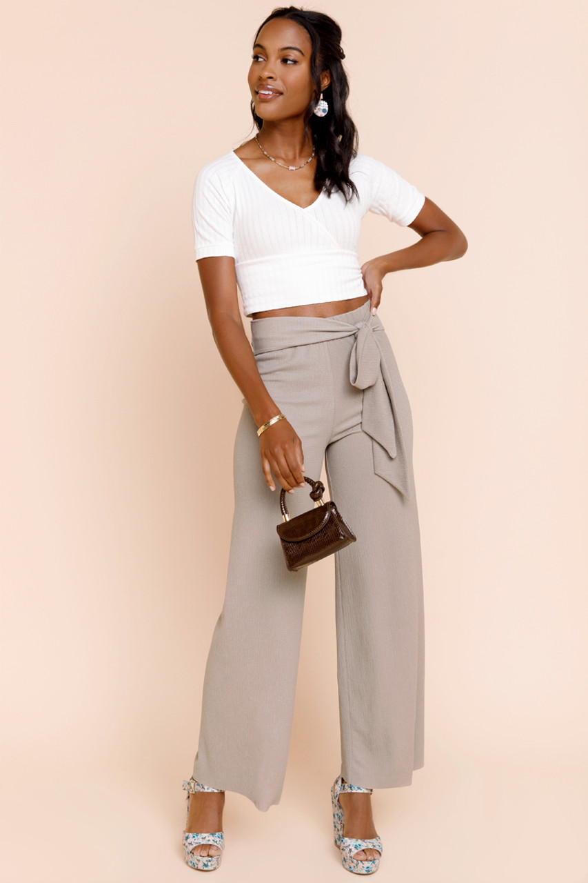 Wendy Textured Palazzo Pants