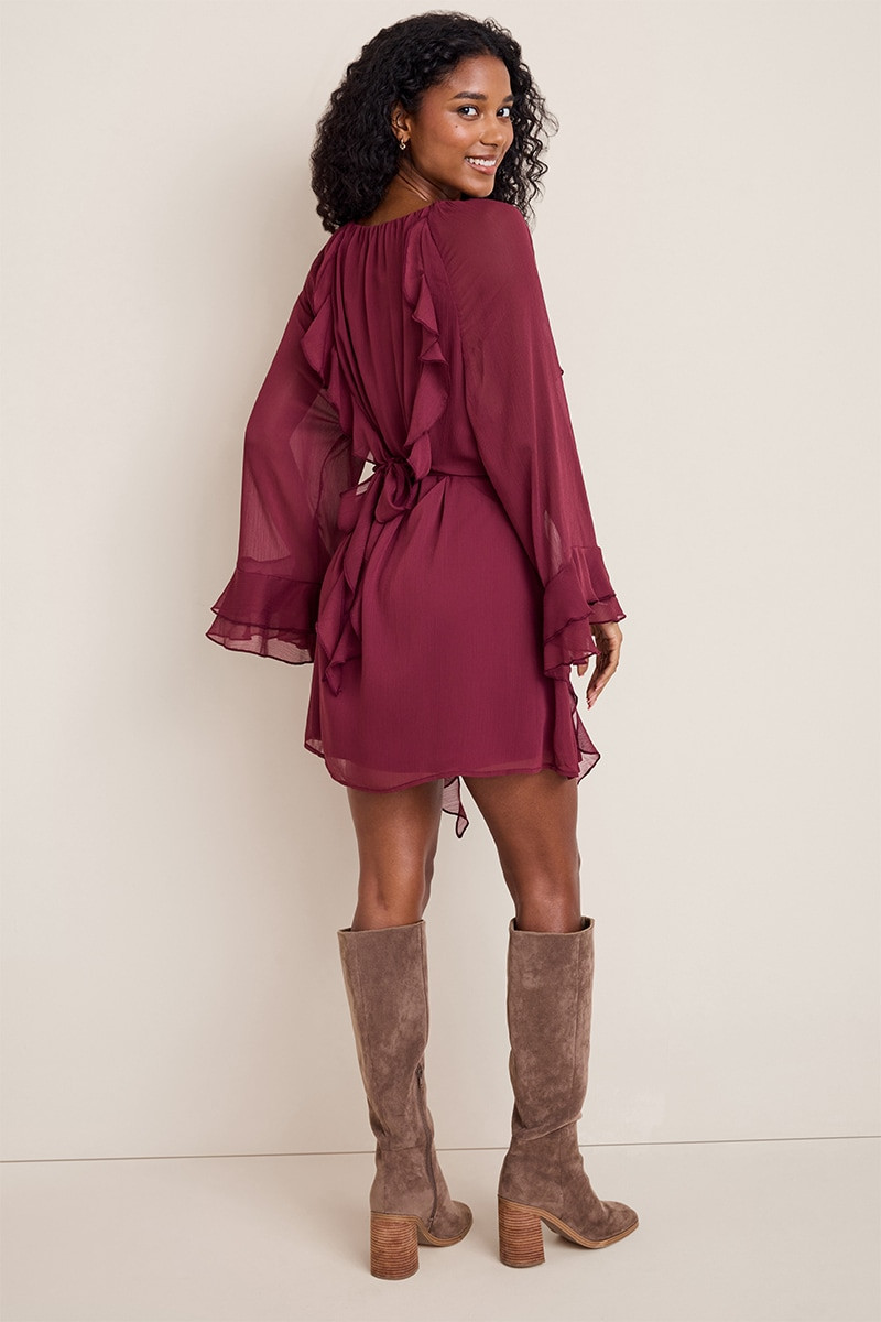 Cindy Ruffle Mini Dress