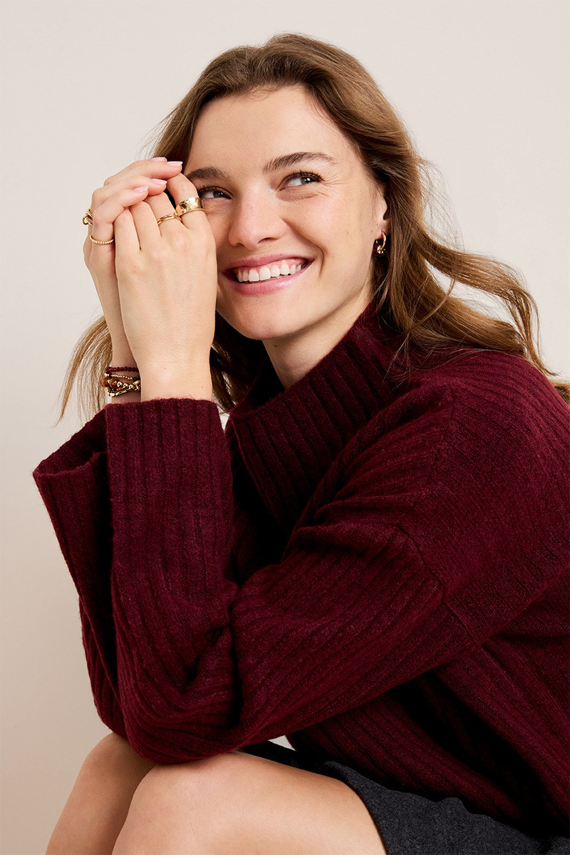 Lindsay Mock Neck Sweater
