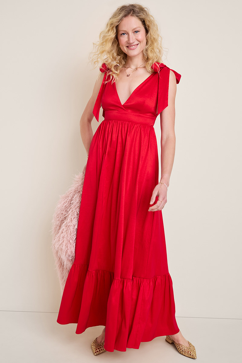 Scarlett Tie Strap Maxi Dress Scarlett Tie Strap Maxi Dress