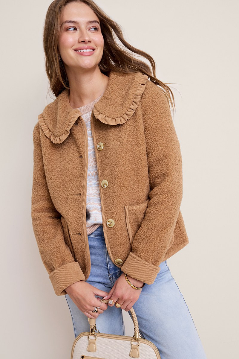 Billie Collared Sherpa Jacket