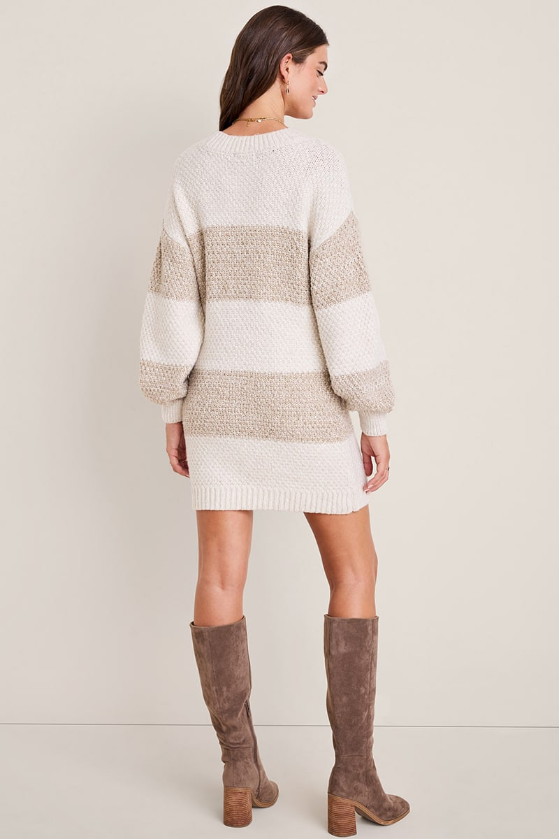 Bettie Color Block Sweater Dress