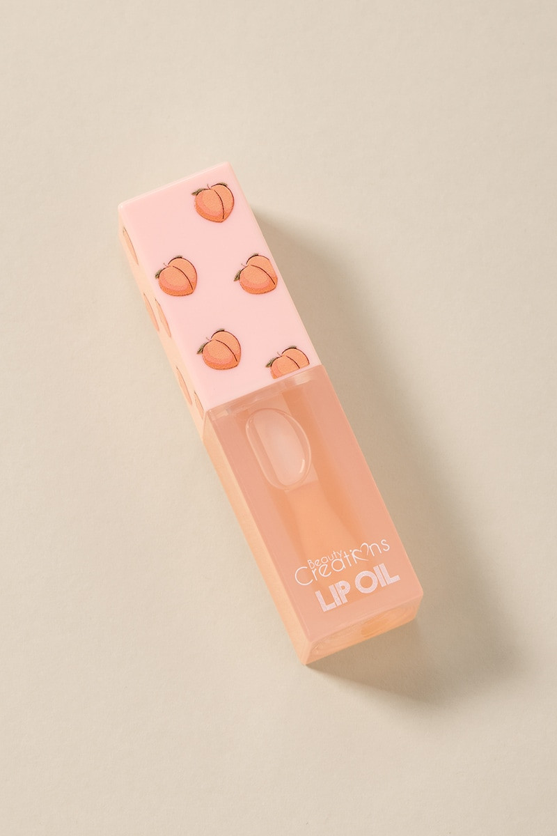 peach c lip oil Beauty Creations Peach Scented Lip Oil