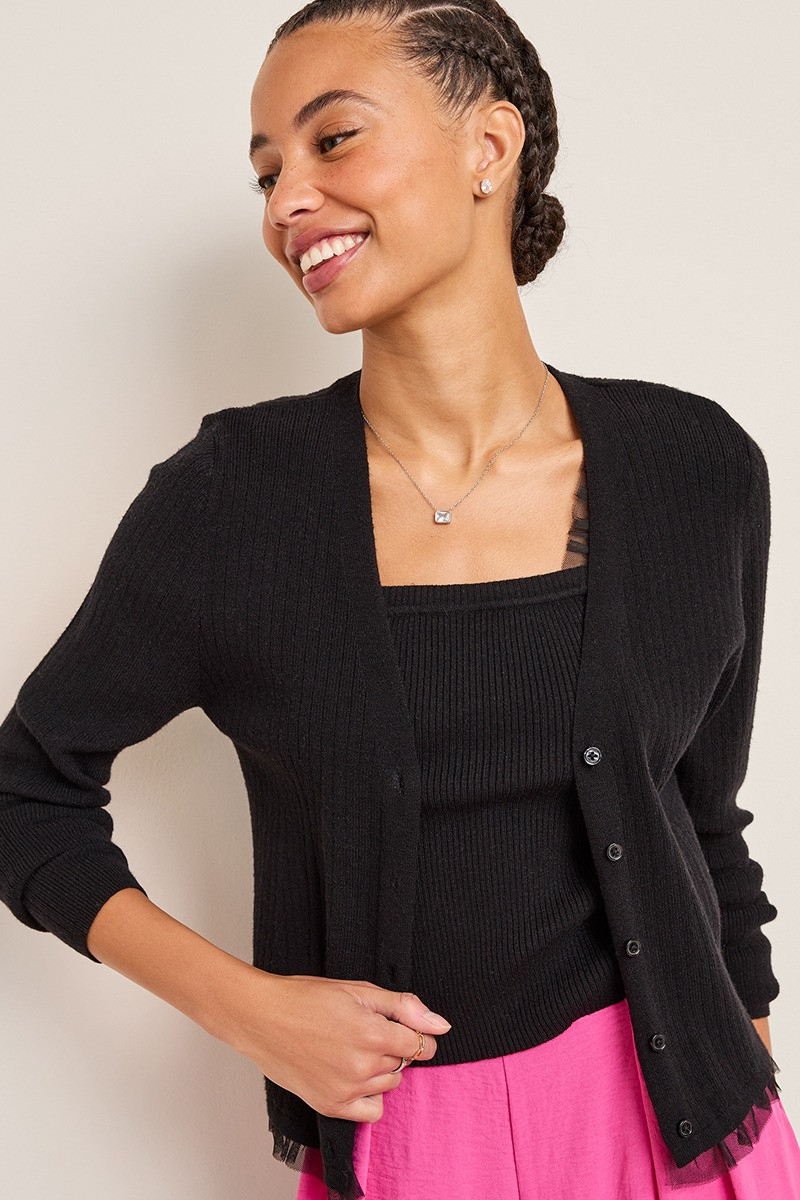 Lana Tank And Cardigan Sweater Set