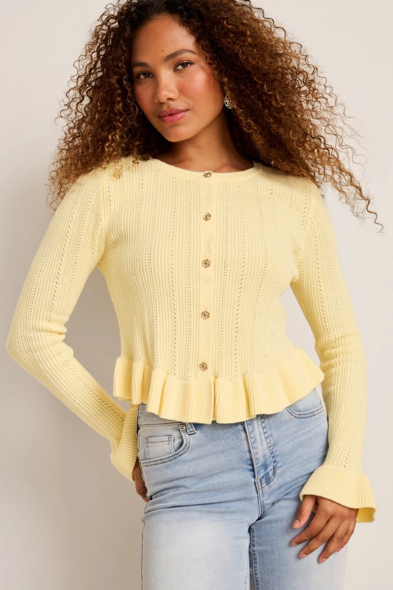 Emma Ruffle Cardigan