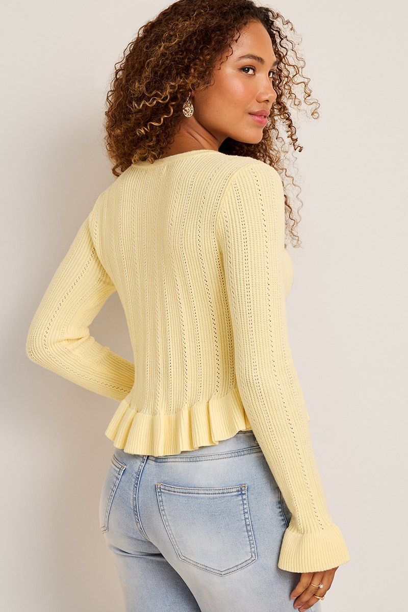 Emma Ruffle Cardigan