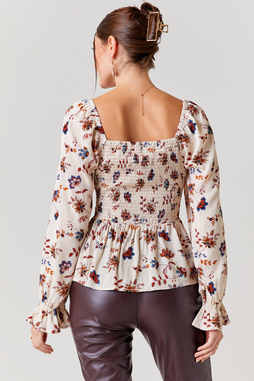 Roula Twist Keyhole Paisley Blouse