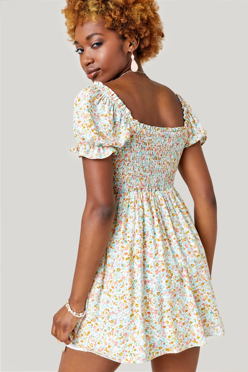 Hazel Ditsy Floral Mini Dress