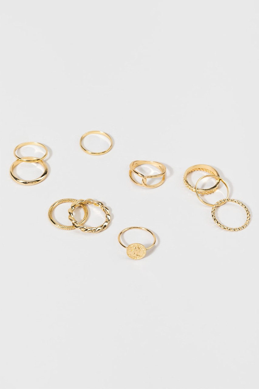 Geovanni Coin Ring Set