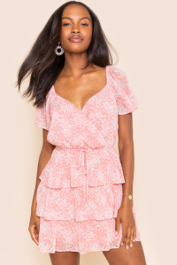 Janey Ditsy Wildflower Mini Dress_0_Pink