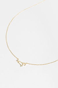 Leo Constellation Pendant Necklace In Gold_0_Gold