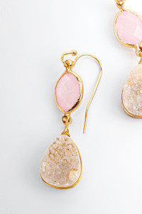 Casey Stone Double Drop Earrings_4_Pale Pink