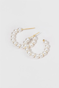 Blaire Pearl Hoop Earrings_0_Pearl
