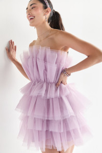 Suzie Tulle Tiered Dress | francesca's®