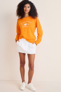 Halloween Town Graphic Sweatshirt_0_Orange