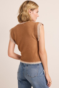 Alisa Flutter Sleeve Sweater Tank