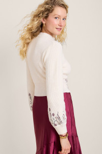 Jodi Embroidered Pullover Sweater