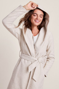Samantha Hooded Wrap Coat