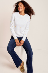 Samantha Heart Print Sweater