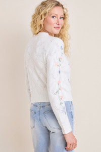 Lena Embroidered Floral Sweater