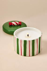 DW Home Peppermint Candy Knob Candle Jar 3oz