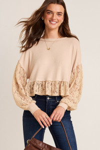 Tanya Lace Dolman Top
