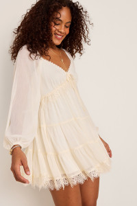 Alice Lace Trim Mini Dress