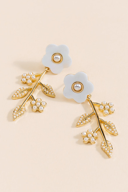 Mila Floral Stem Earrings