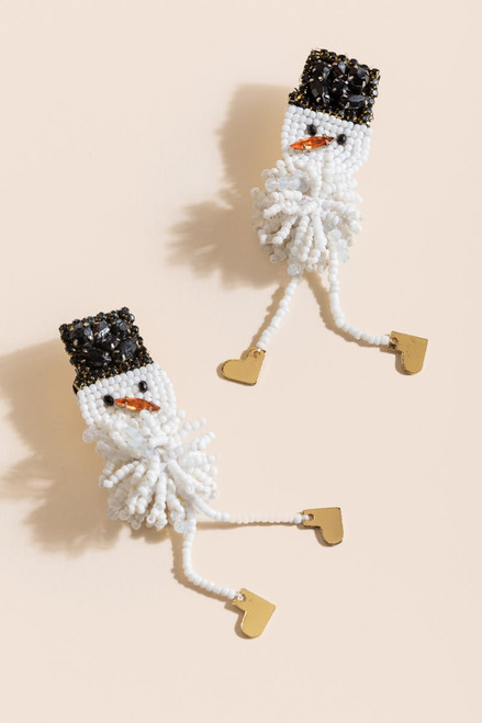 Up to Snow Good Snowman Drop Earrings