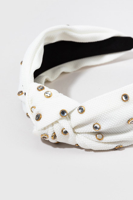 Billie Rhinestone Top Knot Headband