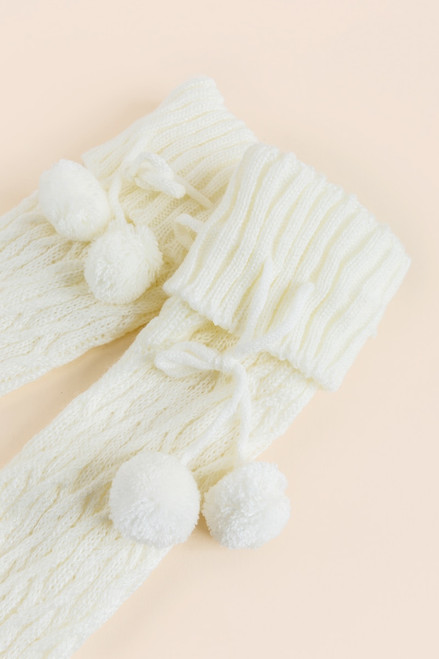 Victoria Cable Knit Knee High Socks