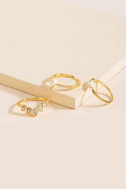 Anna Three CZ Ring Set