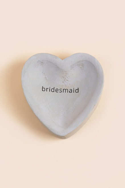 Bridesmaid Heart Trinket Dish