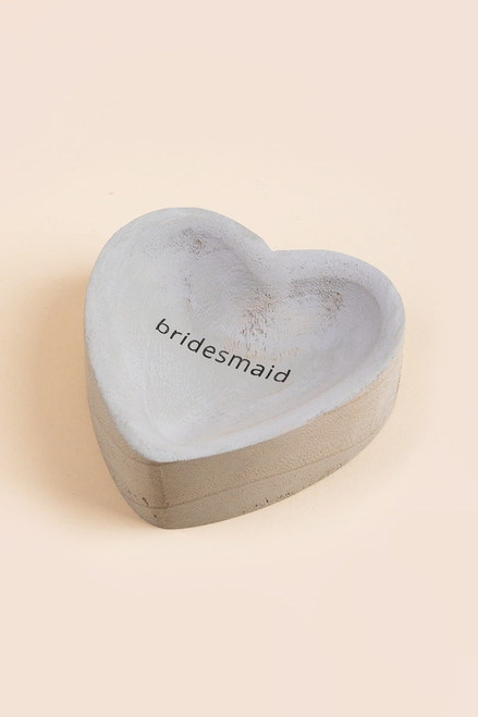 Bridesmaid Heart Trinket Dish