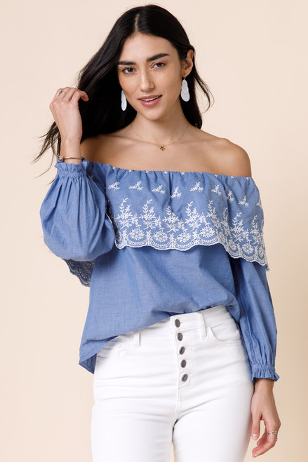 Isabel Floral Embroidered Blouse