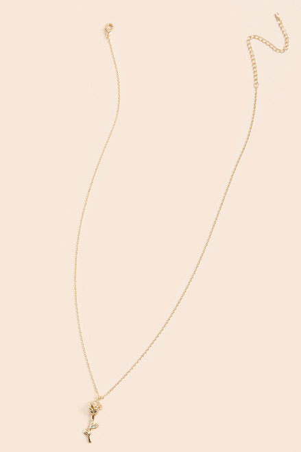 June Birth Flower Pendant Necklace