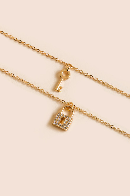 Carly Lock and Key Necklace