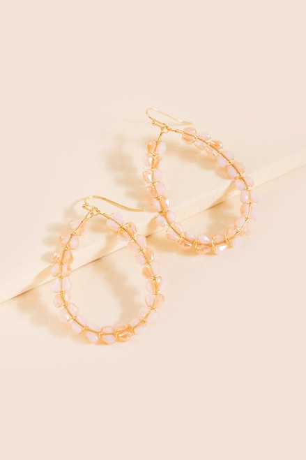 Claire Woven Glass Beaded Earrings