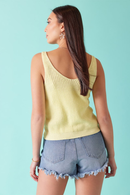 Wendi Front Knot Knit Tank Top