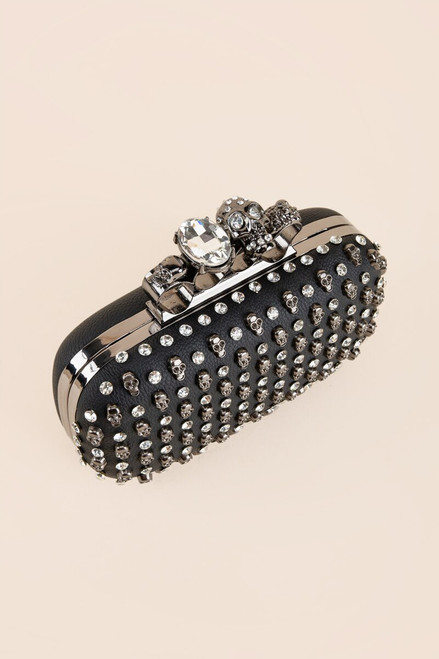 Francesca's Samantha Brass Knuckles Clutch | CoolSprings Galleria