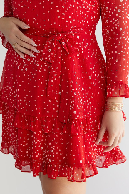 Loren Floral Long Sleeve Mini Dress