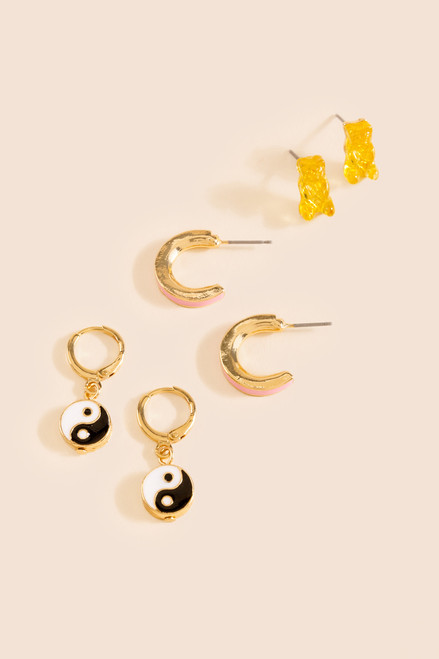 Irene Gummy Bear Yin Yang Earring Set