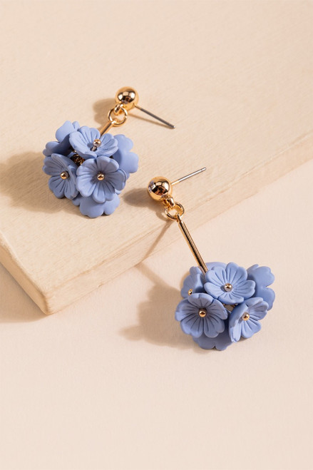 Zoe Blossom Cluster Drop Earrings