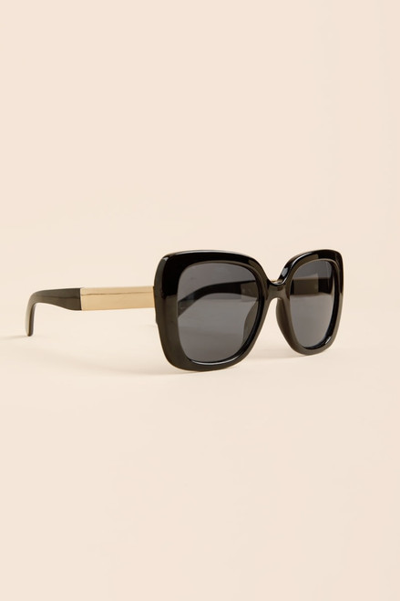 Zoey Oversized Metallic Sunglasses