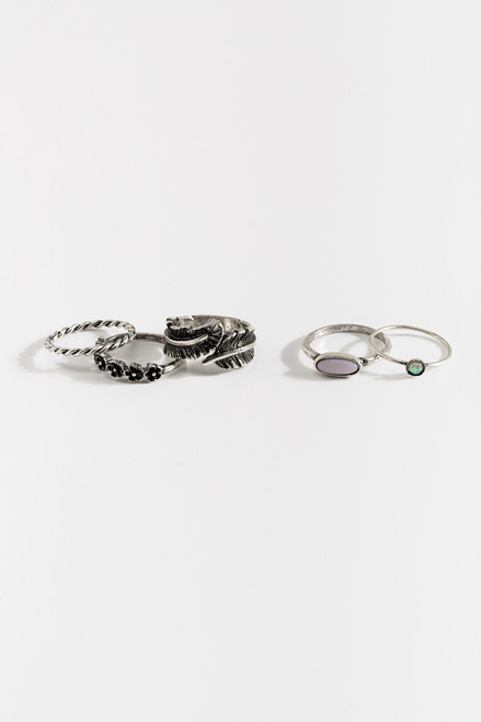 Layla Feather Ring Set