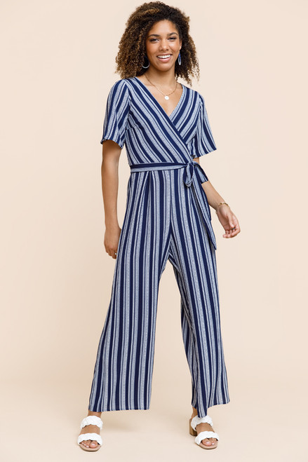 Rudy Striped Kimono Jumpsuit