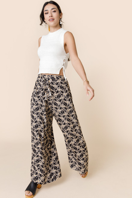 Shannon Daisy Wide Leg Palazzo Pants